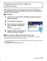Preview for 31 page of Panasonic Lumix DMC-TS5D Basic Owner'S Manual
