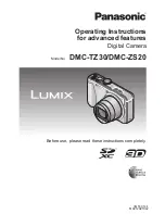 Panasonic Lumix DMC-TZ30 Operating Instructions Manual preview