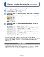 Preview for 111 page of Panasonic Lumix DMC-TZ30 Operating Instructions Manual