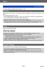 Preview for 72 page of Panasonic Lumix DMC-TZ70 Operating Instructions For Advanced Features