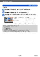 Preview for 182 page of Panasonic Lumix DMC-TZ70 Operating Instructions For Advanced Features