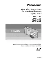 Panasonic Lumix DMC-ZS7 Operating Instructions For Advanced Features preview