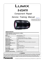 Panasonic Lumix S-E2470 Service Training Manual preview