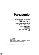 Panasonic Microcassette RN-202 Operating Instructions предпросмотр