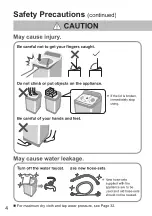 Предварительный просмотр 4 страницы Panasonic NA-FD85X1 Operating & Installation Instructions Manual