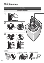 Предварительный просмотр 20 страницы Panasonic NA-FD85X1 Operating & Installation Instructions Manual