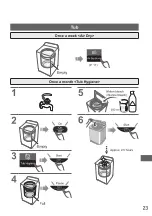 Предварительный просмотр 23 страницы Panasonic NA-FD85X1 Operating & Installation Instructions Manual