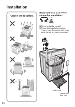 Предварительный просмотр 24 страницы Panasonic NA-FD85X1 Operating & Installation Instructions Manual