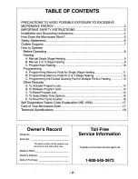 Предварительный просмотр 2 страницы Panasonic NE1056A - COMMERCIAL MICROWAVE Operating Instructions Manual