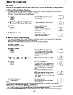 Предварительный просмотр 9 страницы Panasonic NE1056A - COMMERCIAL MICROWAVE Operating Instructions Manual