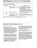 Предварительный просмотр 17 страницы Panasonic NE1056A - COMMERCIAL MICROWAVE Operating Instructions Manual