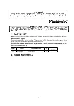 Preview for 2 page of Panasonic NN-A872SBBPQ Service Manual