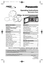 Preview for 1 page of Panasonic NN-H625 User Manual