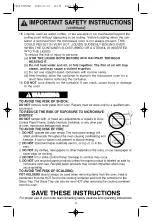 Preview for 4 page of Panasonic NN-H625 User Manual