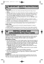 Preview for 5 page of Panasonic NN-H625 User Manual