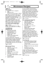 Preview for 21 page of Panasonic NN-H625 User Manual