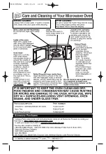 Preview for 27 page of Panasonic NN-H625 User Manual