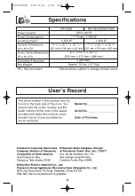 Preview for 31 page of Panasonic NN-H625 User Manual