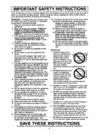 Preview for 4 page of Panasonic NN-S432WL Operating Instructions Manual