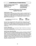 Preview for 22 page of Panasonic NN-S432WL Operating Instructions Manual