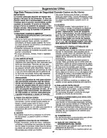 Preview for 27 page of Panasonic NN-S432WL Operating Instructions Manual