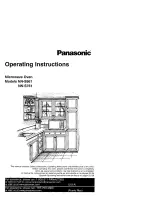 Preview for 1 page of Panasonic NN-S961 Operating Instructions Manual