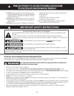 Preview for 4 page of Panasonic NN-SB55LS Owner'S Manual