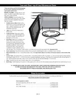 Preview for 18 page of Panasonic NN-SB55LS Owner'S Manual