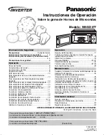 Panasonic NN-SD277 Instrucciones De Operación preview
