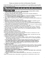 Preview for 3 page of Panasonic NN-SD297 Instrucciones De Operación