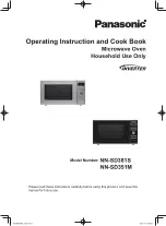 Panasonic NN-SD351M Operating	 Instruction preview