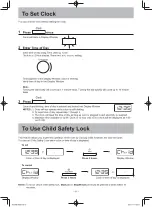 Предварительный просмотр 10 страницы Panasonic NN-SD351M Operating	 Instruction