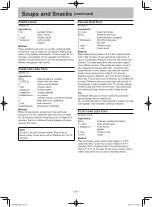 Предварительный просмотр 28 страницы Panasonic NN-SD351M Operating	 Instruction