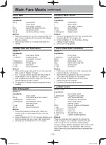 Предварительный просмотр 34 страницы Panasonic NN-SD351M Operating	 Instruction