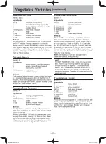 Предварительный просмотр 39 страницы Panasonic NN-SD351M Operating	 Instruction