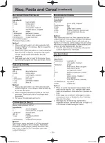 Предварительный просмотр 41 страницы Panasonic NN-SD351M Operating	 Instruction