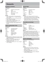 Предварительный просмотр 42 страницы Panasonic NN-SD351M Operating	 Instruction