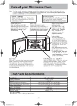 Предварительный просмотр 44 страницы Panasonic NN-SD351M Operating	 Instruction