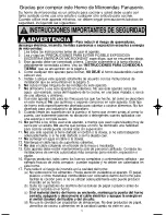 Preview for 3 page of Panasonic NN-SD377S Instrucciones De Operación