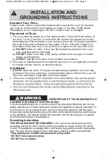 Preview for 7 page of Panasonic NN-SD664W Operating Instructions Manual