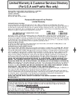 Preview for 30 page of Panasonic NN-SD681S Operating Instructions Manual