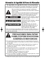 Preview for 2 page of Panasonic NN-SD778 Instrucciones De Operación