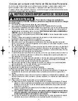 Preview for 3 page of Panasonic NN-SD778 Instrucciones De Operación