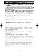 Preview for 8 page of Panasonic NN-SD778 Instrucciones De Operación