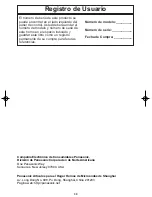 Preview for 32 page of Panasonic NN-SD778 Instrucciones De Operación