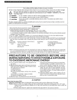 Preview for 2 page of Panasonic NN-SE795S Service Manual