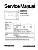 Panasonic NN-SE992S Service Manual preview