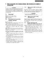 Preview for 13 page of Panasonic NN-SE992S Service Manual