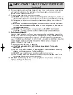 Preview for 4 page of Panasonic NN-SF550M Operating Instructions Manual