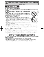 Preview for 5 page of Panasonic NN-SF550M Operating Instructions Manual